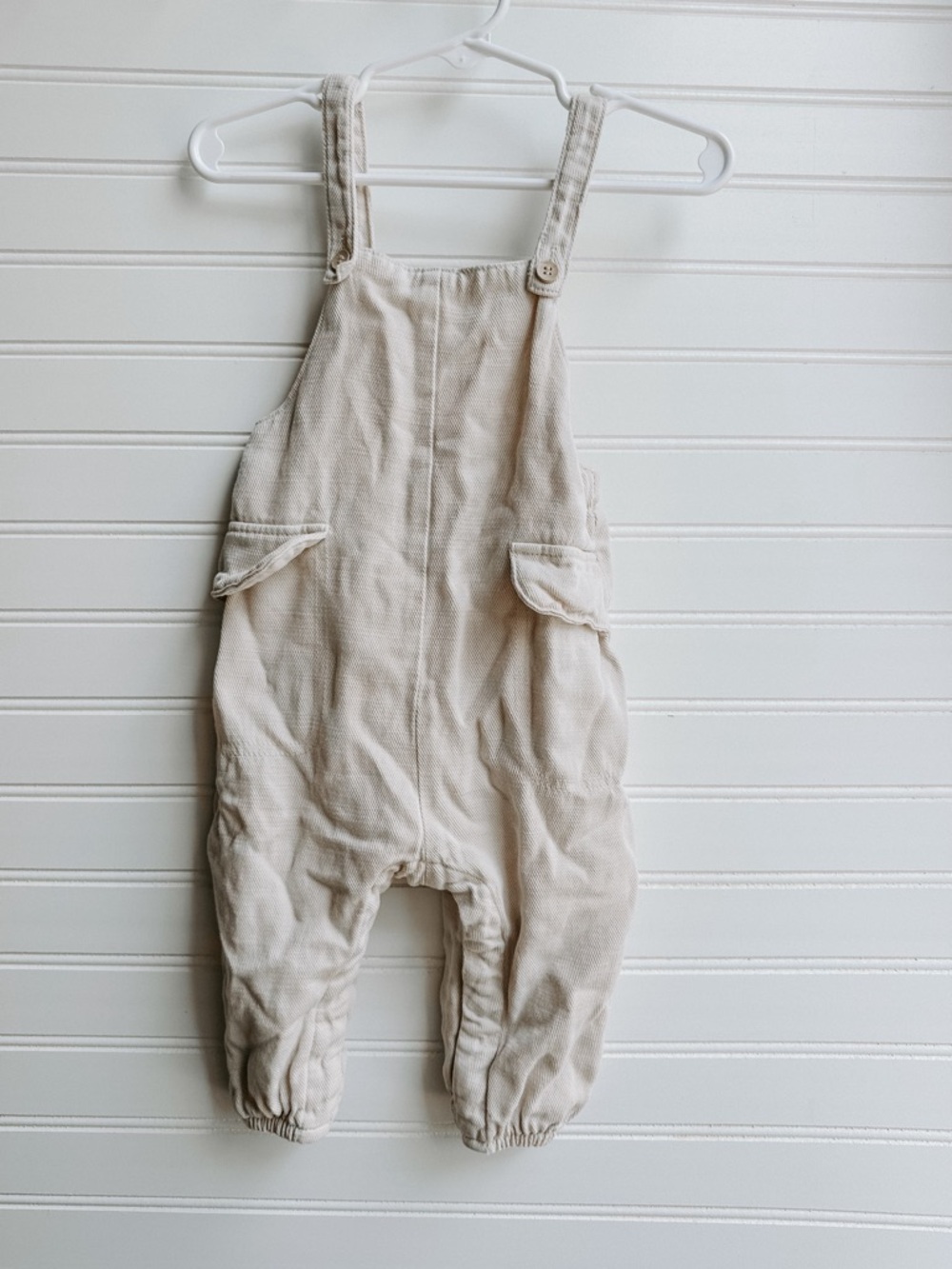 Zara Kids Neutral Cream Overalls